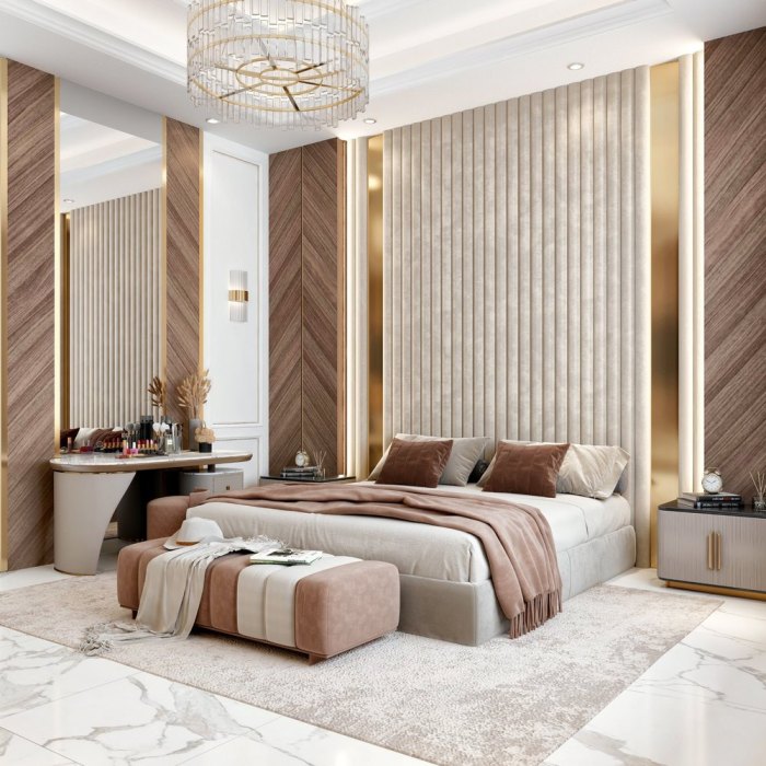 Modern luxury master bedroom design