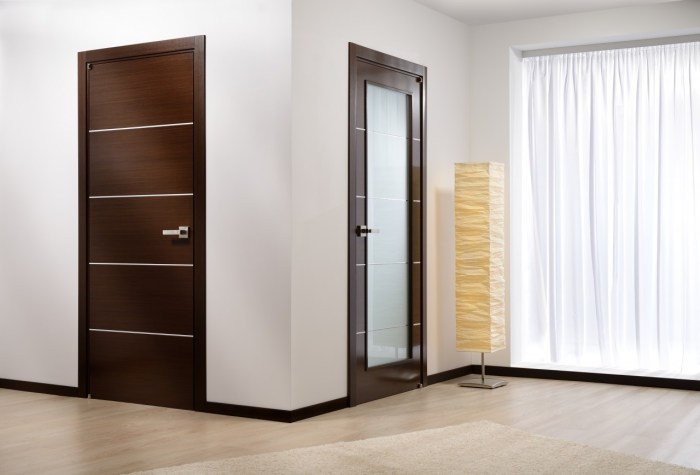 Stylish modern bedroom door design