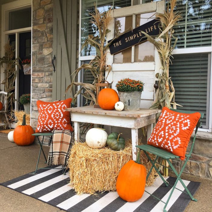 Fall outdoor decor ideas