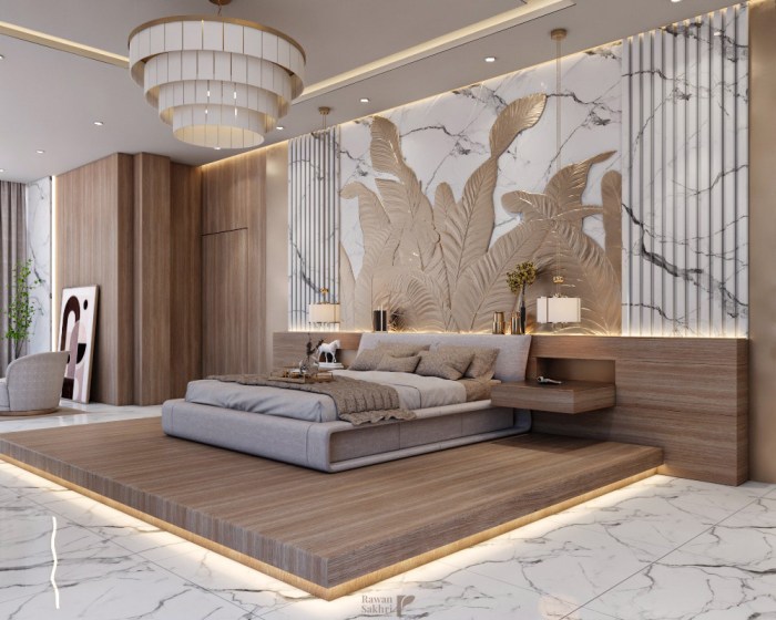 Modern luxury master bedroom design