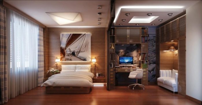 Bedroom home office design