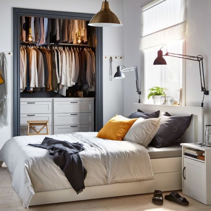 Ikea small bedroom design