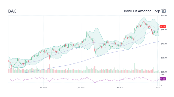 Bank of america corp stock price history